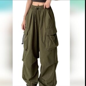 Dark Green Cargo Pants